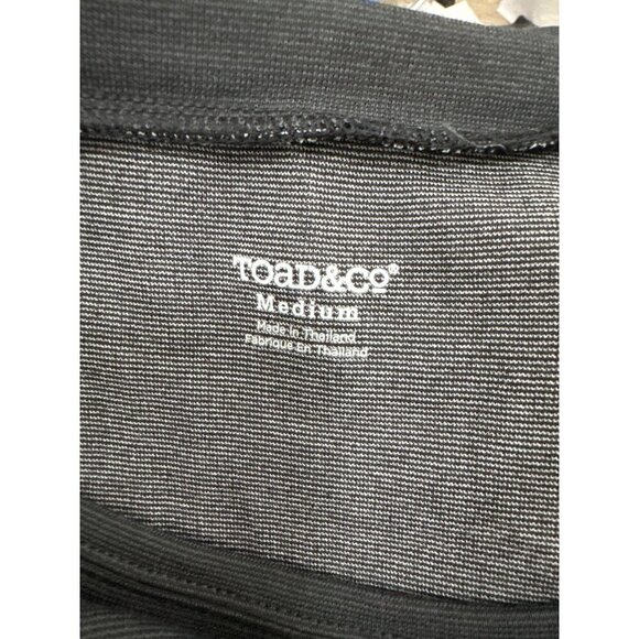 Toad & Co Nixi dress Charcoal Athleisure minimalist sz M - Picture 3 of 10